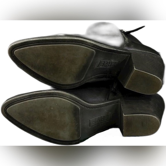 Frye Black Leather Judith Zip Bootie 3471738 Size 10 - Picture 9 of 10